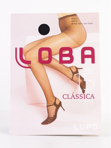 Meia-Calça Clássica Fio 15 Lupo Feminina Preto
