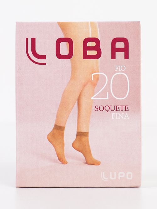 Meia Soquete Fio 20 Lupo Feminina PRETO