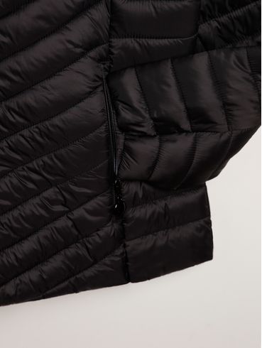 Jaqueta Parka com Capuz Plus Size Feminino PRETO