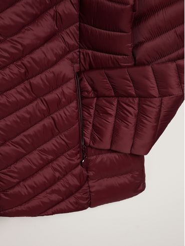 Jaqueta Parka com Capuz Plus Size Feminino BORDO