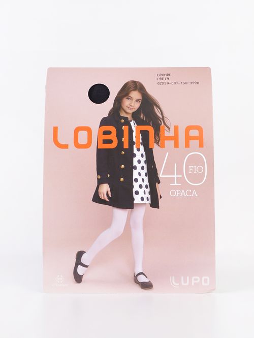 Meia - Calça Fio 40 Juvenil Para Menina - PRETO