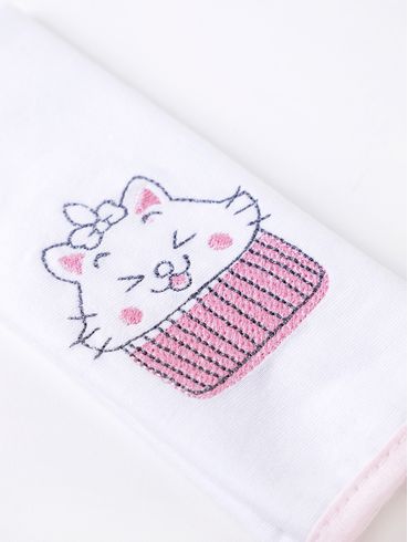 Kit com 03 Babetes Infantil Para Bebê - ROSA