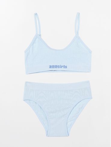 Conjunto Infantil Para Menina - AZUL CLARO