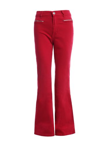 Calça Sarja Flare Feminina VERMELHO
