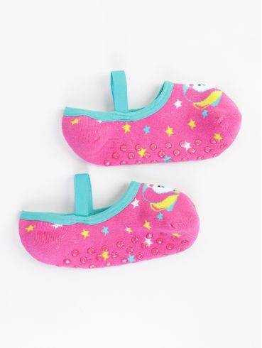Meia Sapatilha Infantil Para Menina - PINK