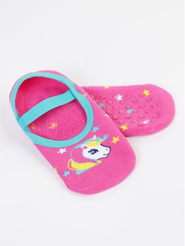 Meia Sapatilha Infantil Para Menina - PINK