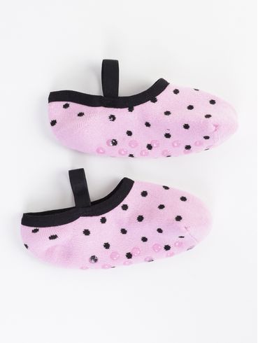 Meia Sapatilha Infantil Para Menina - ROSA