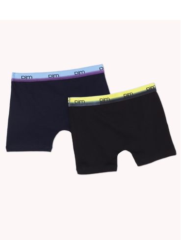 Kit com 02 Cuecas Juvenil para Menino - Azul Marinho