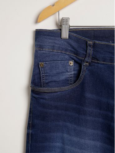 Calça Jeans Slim Plus Size Masculina AZUL