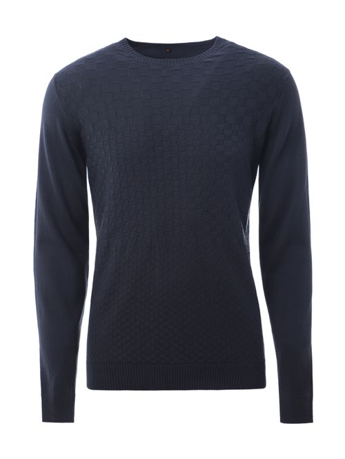 Suéter de Tricot Masculino MARINHO