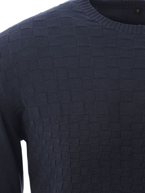 Suéter de Tricot Masculino MARINHO