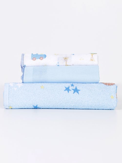 Jogo de Banho Infantil Para Bebê - Azul