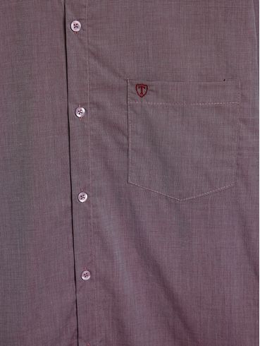 Camisa Manga Longa Plus Size Masculina BORDO
