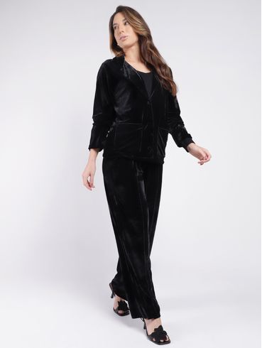 Blazer Veludo Feminino PRETO