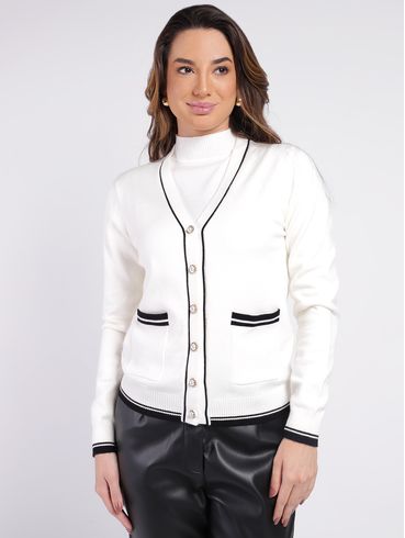 Cardigan Feminino BRANCO