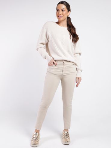 Blusa Tricot Feminina AREIA