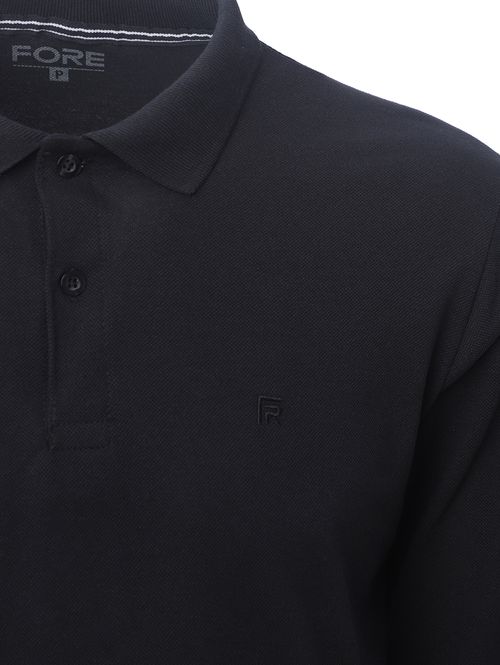 Polo Manga Longa Masculina PRETO