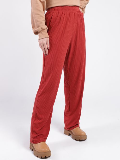 Calça Canelada Feminina TELHA