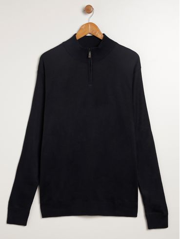 Blusão de Tricot Plus Size Masculino MARINHO