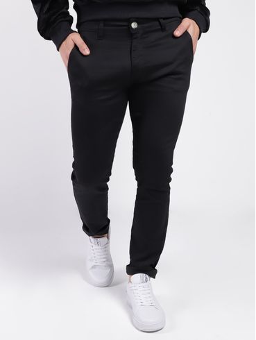 Calça Sarja Skinny Zune Masculina PRETO