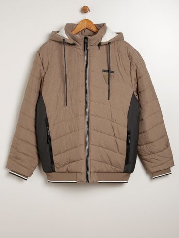 Jaqueta Gangster Plus Size Masculina MARROM