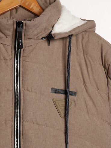 Jaqueta Gangster Plus Size Masculina MARROM