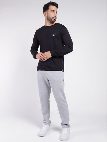 Camiseta Manga Longa Masculina PRETO