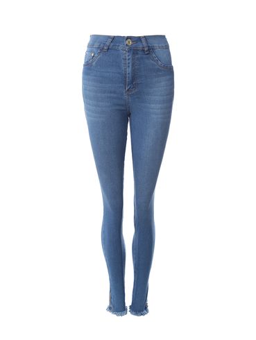 Calça Jeans Cigarrete Pisom Feminina AZUL