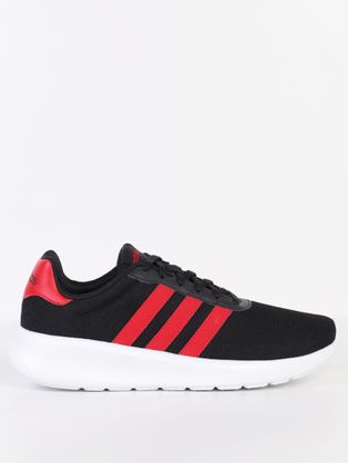 Tênis Esportivo Lite Racer 3.0 Adidas Masculino PRETO/VERMELHO