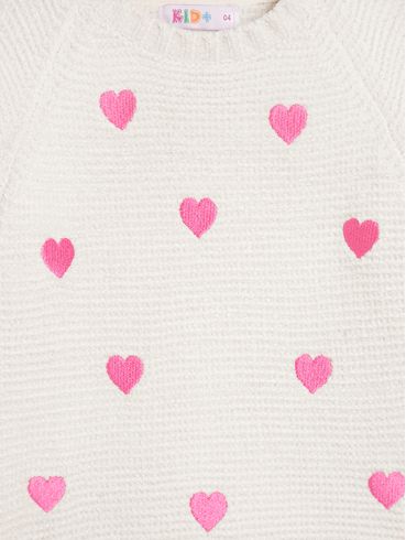 Blusa Tricot Kid+ Infantil Para Menina - OFF WHITE