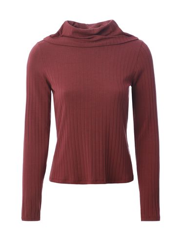 Blusa Canelada Feminina BORDO