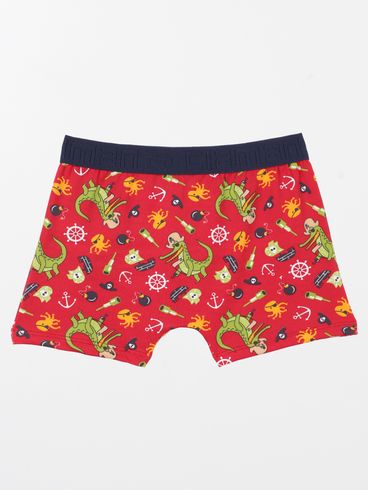 Cueca Boxer Infantil Para Menino - VINHO