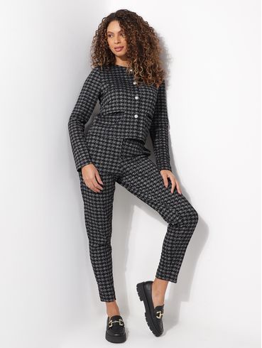 Calça Xadrez Autentique Feminina PRETO