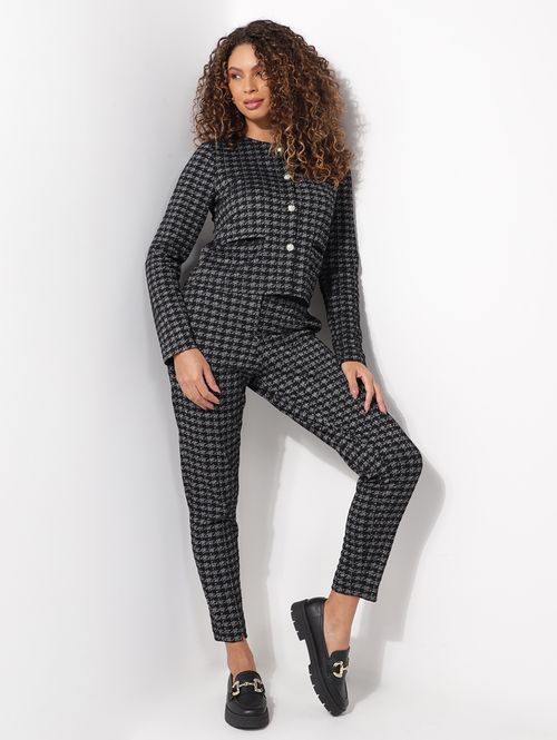 Calça Xadrez Autentique Feminina PRETO