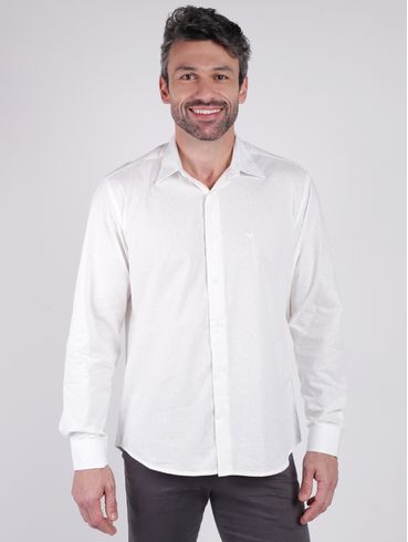 Camisa Manga Longa Masculina OFF WHITE