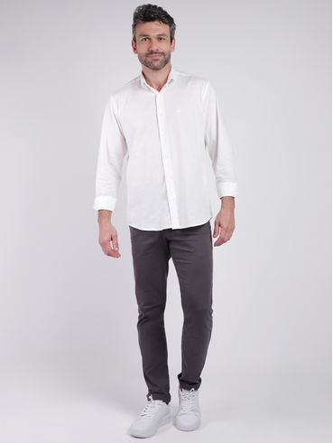 Camisa Manga Longa Masculina OFF WHITE
