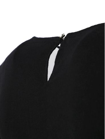 Blusa Cropped Linho Autentique Feminina Preto