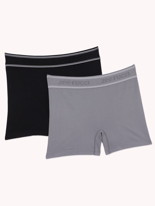 Kit Com 02 Cuecas Boxer Plus Size Masculina CHUMBO/PRETO