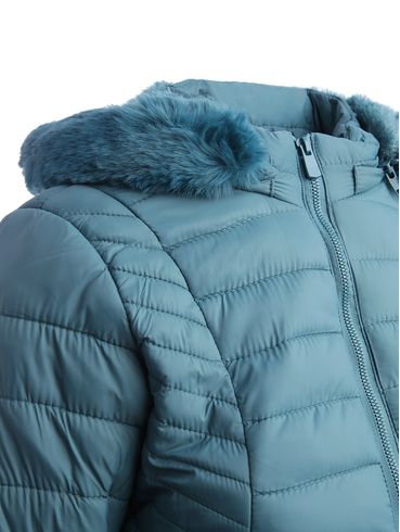 Jaqueta Parka com Capuz Feminina VERDE