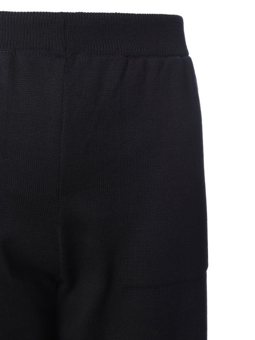 Calça de Tricot Wide Leg Feminina PRETO