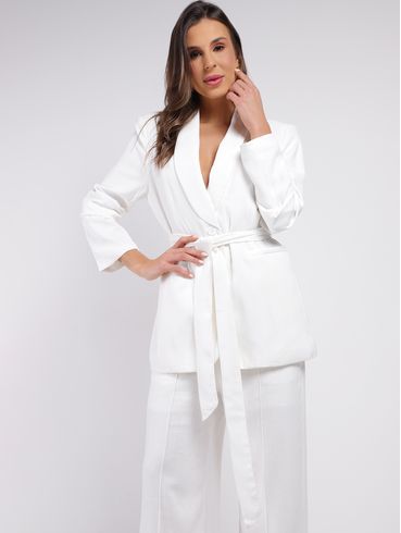 Blazer Alongado Feminino BRANCO