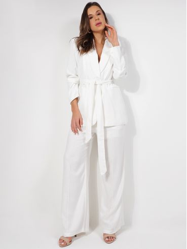 Blazer Alongado Feminino BRANCO