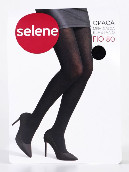 Meia-Calça Selene Fio 80 Feminina PRETO