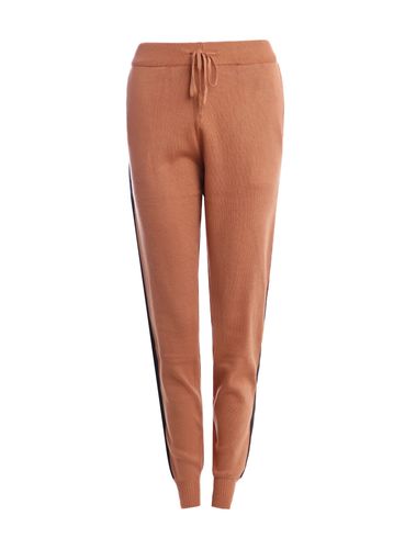 Calça Jogger Tricot Feminina Marrom