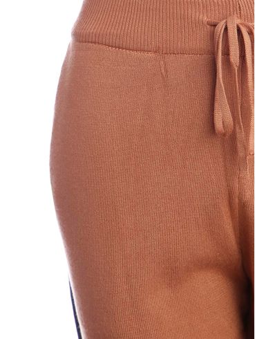 Calça Jogger Tricot Feminina Marrom
