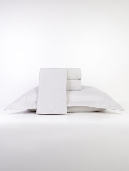 Jogo de Lençol King Duplo Toque de Algodão Hedrons CINZA