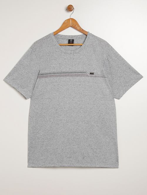 Camiseta Manga Curta No Stress Plus Size Masculina PRETO