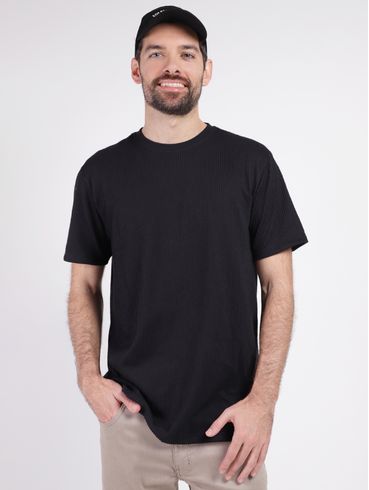 Camiseta Manga Curta Elétron Masculina PRETO