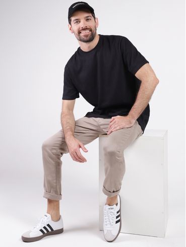Camiseta Manga Curta Elétron Masculina PRETO