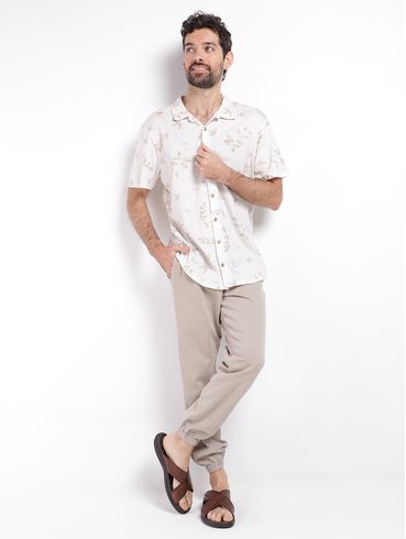Calça Sarja Jogger Masculina CAQUI